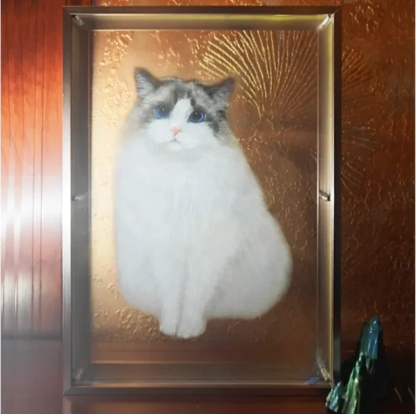 Custom Hand-Carved Multi-Layer 3D Pet Portrait