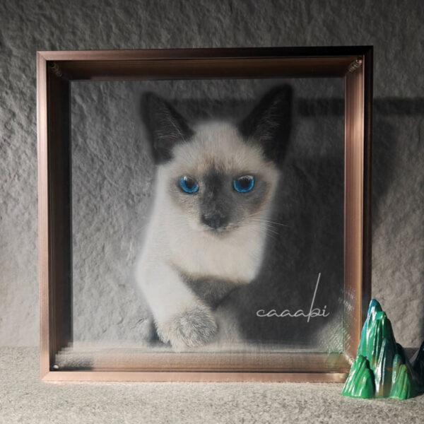 Custom Hand-Carved Multi-Layer 3D Pet Portrait