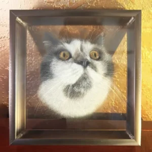 Custom Hand-Carved Multi-Layer 3D Pet Portrait